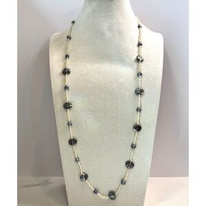 Vintage Pearl & Sterling Silver Necklace